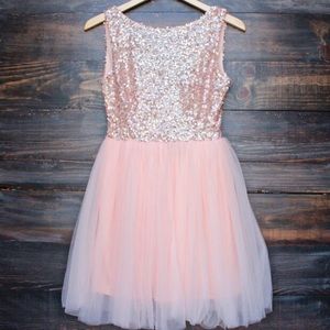 Light pink homecoming dress